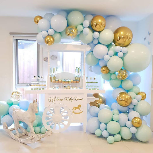 36 Inch Blue Macaron Balloon Chain Set