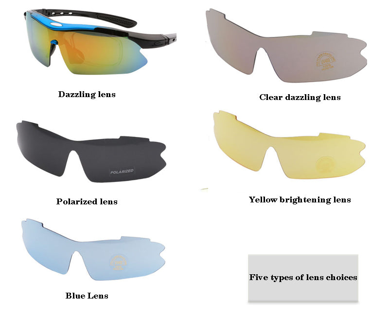 Polarized Sports Cycling Glasses Women’s & Men's sunglasses Road  Cycling Eyewear Mountain Bike Bicycle Road Goggle