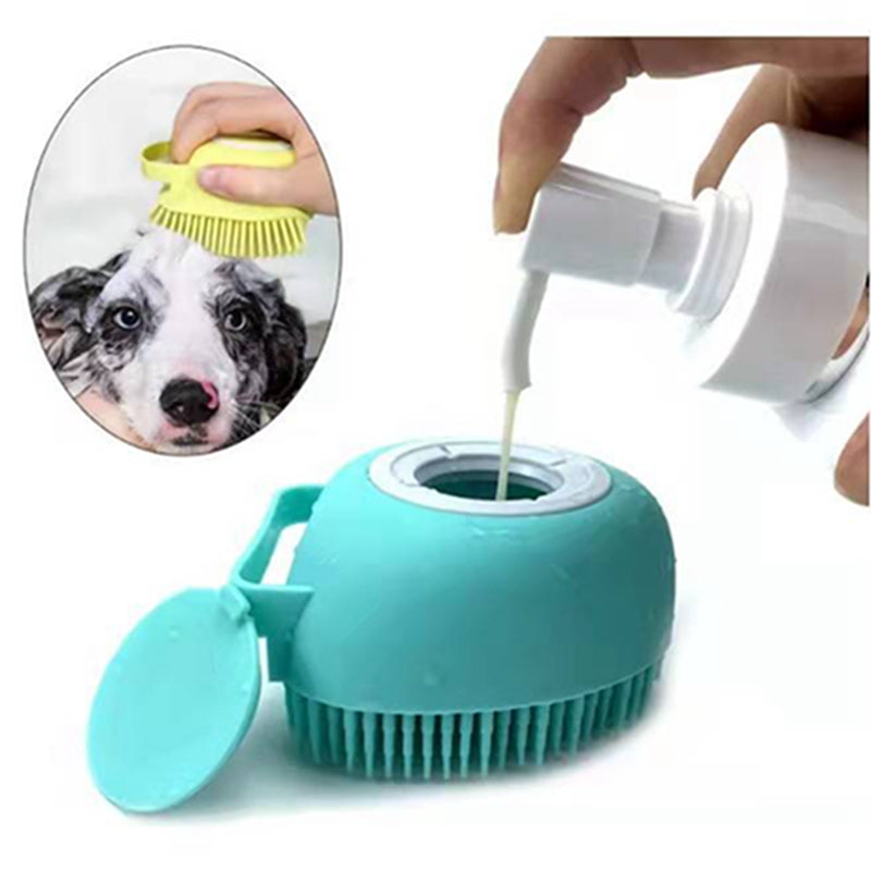 Pet bathroom bath soft silicone comb