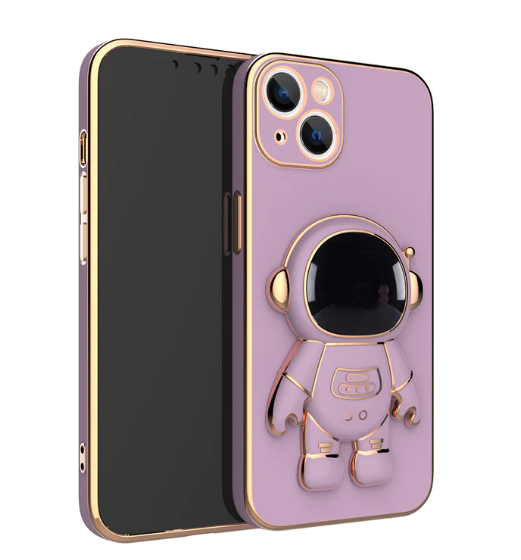 Cover With Phone Holder Stand Astronaut For iPhone
