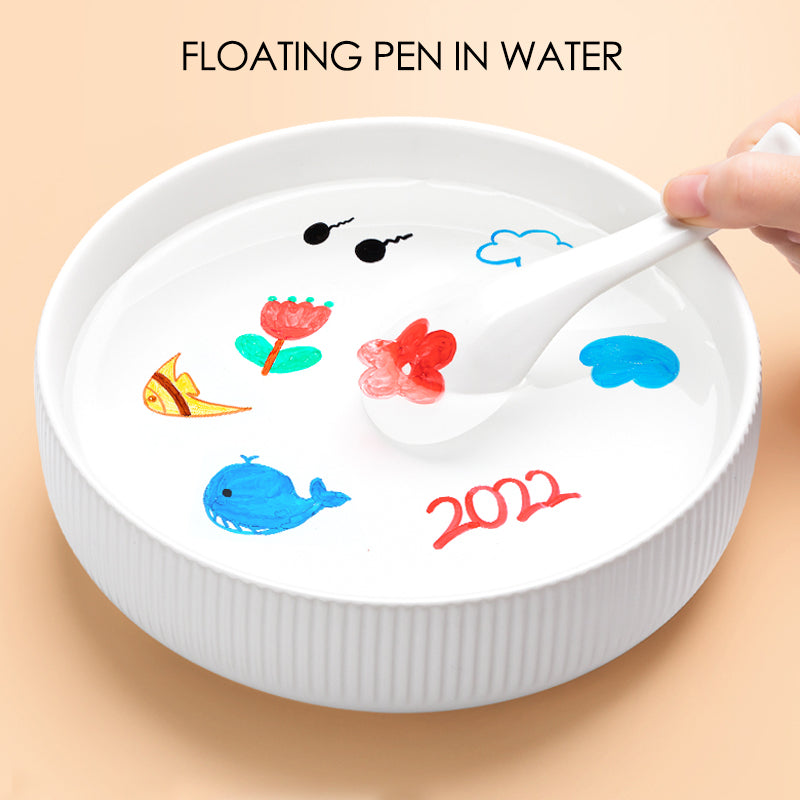 12-colour floating pen for painting in water