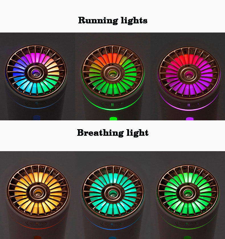Rechargeable Colourful night light air humidifier