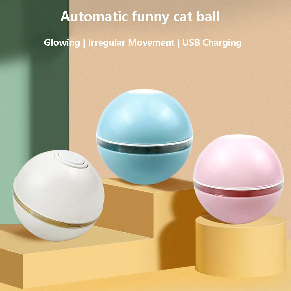 Smart Cat Toys Interactive Ball Catnip Cat Training Toy Pet Playing Ball Pet Supplies Products Toy for Cats Kitten Kitty