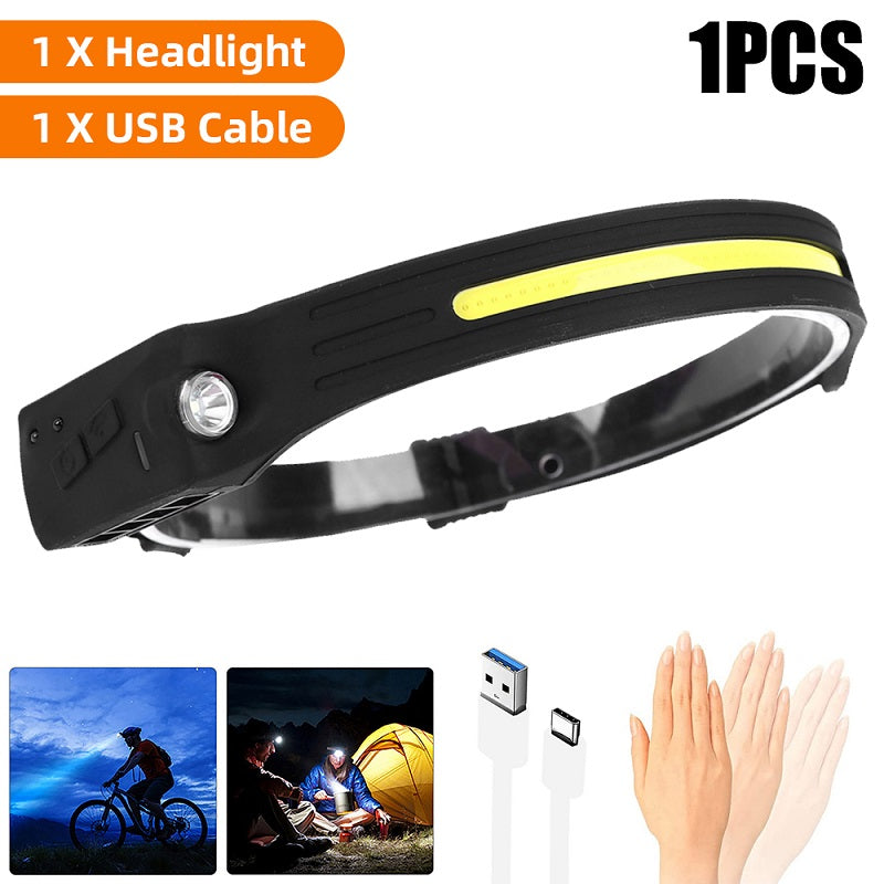 Outdoor COB Sensor Headlamp