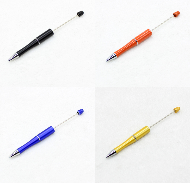 25pcs Beaded Ballpoint Pen DIY Plastic Beadable Pen Personalized Gift School Office Writing Supplies Stationery Wedding Gift